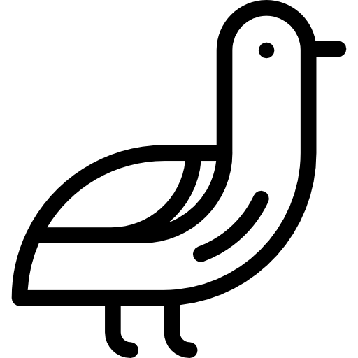 鳥 Detailed Rounded Lineal icon