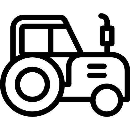 Трактор Detailed Rounded Lineal иконка