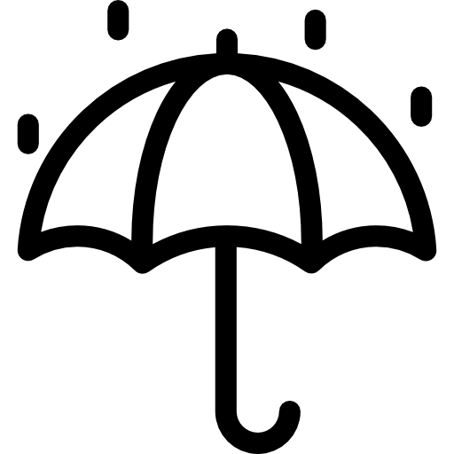 Зонтик Detailed Rounded Lineal иконка