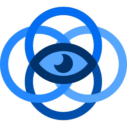 visión Basic Rounded Flat icono