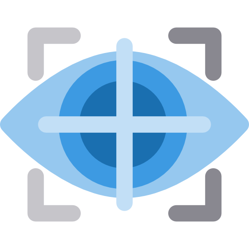 Отслеживание глаз Basic Rounded Flat иконка