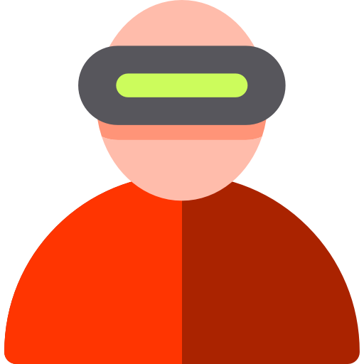 wirtualna rzeczywistość Basic Rounded Flat ikona