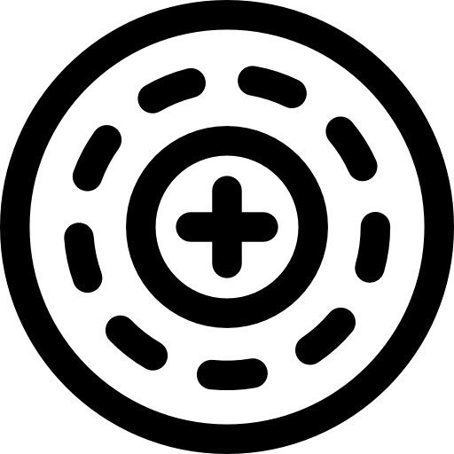바이오닉 콘택트 렌즈 Basic Rounded Filled icon