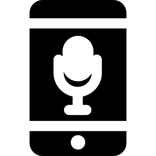 Voice recognition Basic Rounded Filled icon