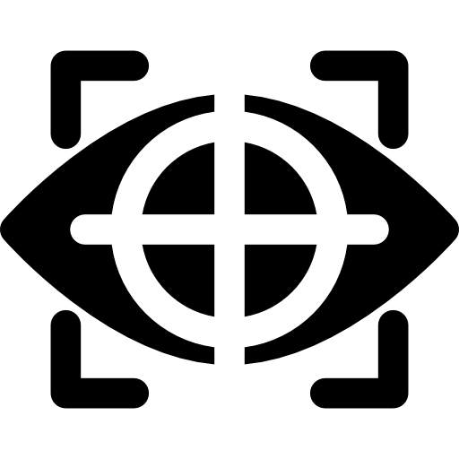 tracciamento oculare Basic Rounded Filled icona