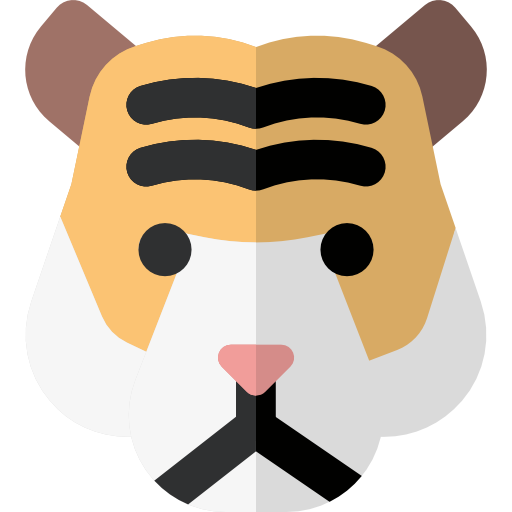 Tiger Basic Rounded Flat icon