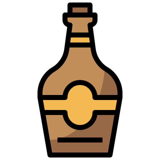 Botella Surang Lineal Color icono