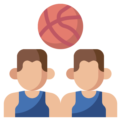 Jogadores de basquete Surang Flat Ícone