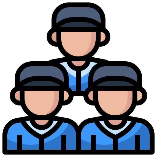 squadra di baseball Surang Lineal Color icona