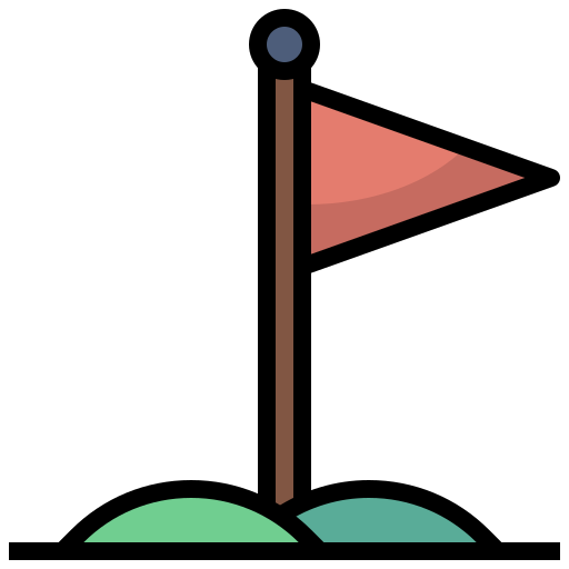 Bandera Surang Lineal Color icono
