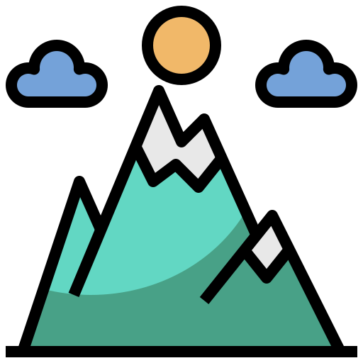 Горы Surang Lineal Color иконка