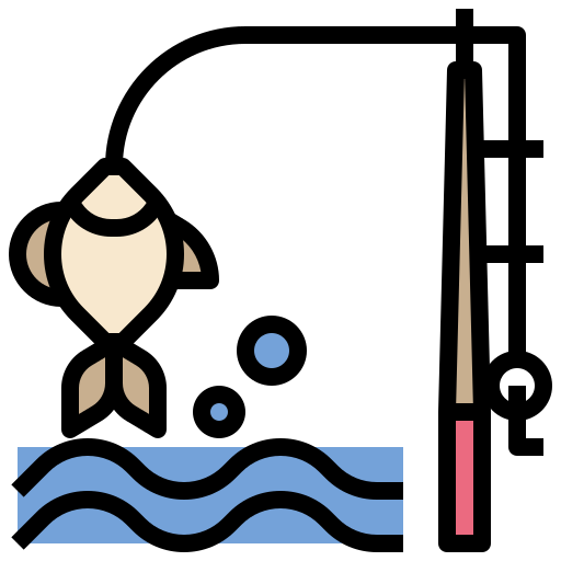 pêche Surang Lineal Color Icône