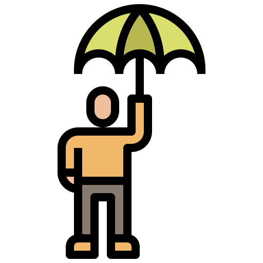 Paraguas Surang Lineal Color icono