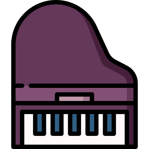Piano de cola Special Lineal color icono