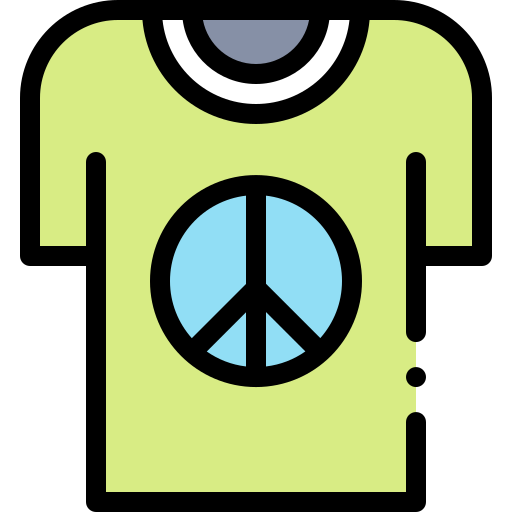 티셔츠 Detailed Rounded Lineal color icon