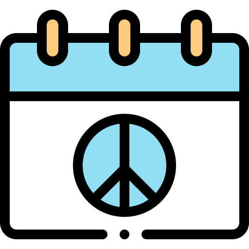 平和 Detailed Rounded Lineal color icon