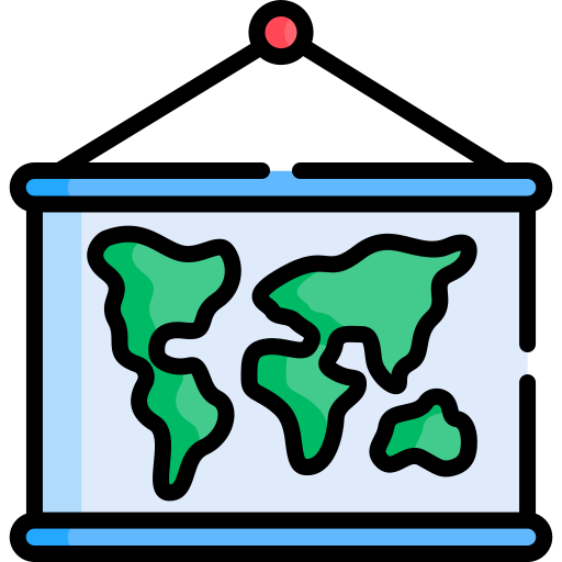 mappa del mondo Special Lineal color icona