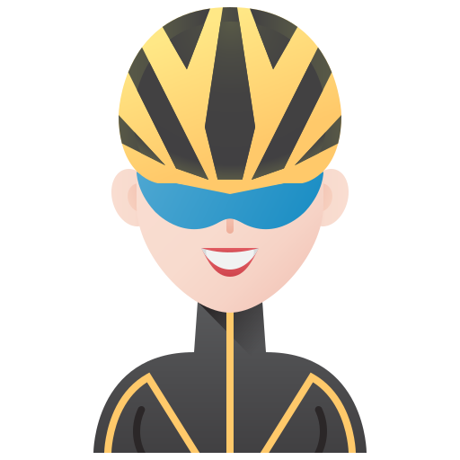 Cycling Amethys Design Flat icon