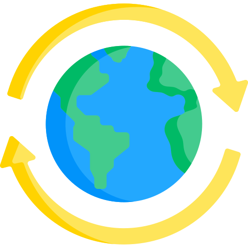 rotatie van de aarde Special Flat icoon