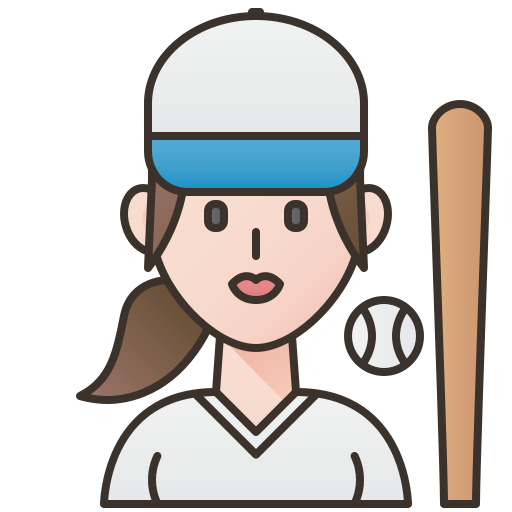baseball Amethys Design Lineal Color ikona