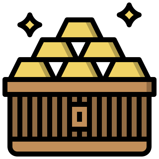 lingotti d'oro Surang Lineal Color icona