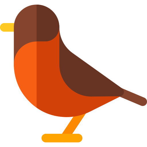 Pájaro Basic Rounded Flat icono
