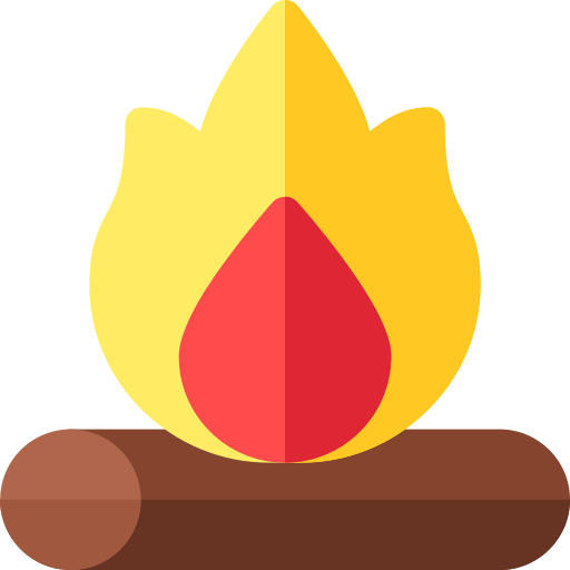 たき火 Basic Rounded Flat icon