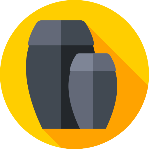 Jar Flat Circular Flat icon