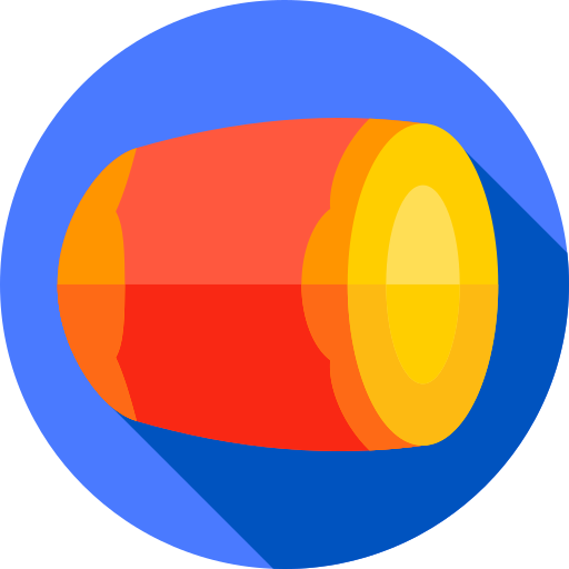 장구 Flat Circular Flat icon