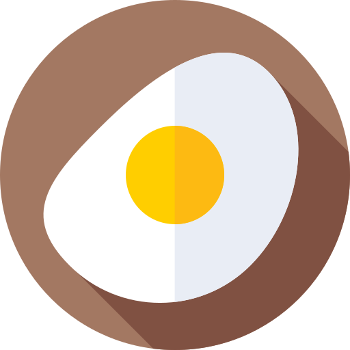 卵 Flat Circular Flat icon