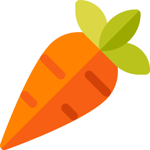 Zanahoria Basic Rounded Flat icono
