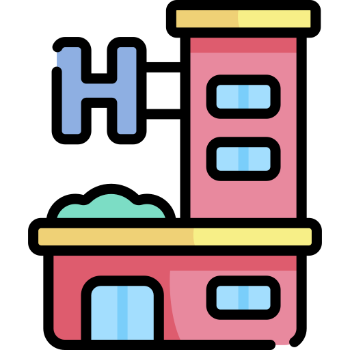 Hotel Kawaii Lineal color icon