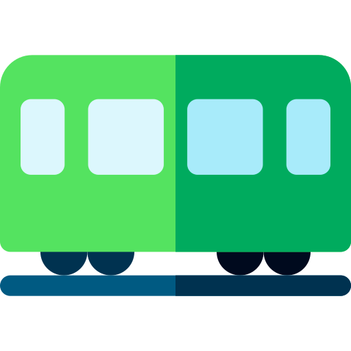 Railway carriage Basic Rounded Flat icon