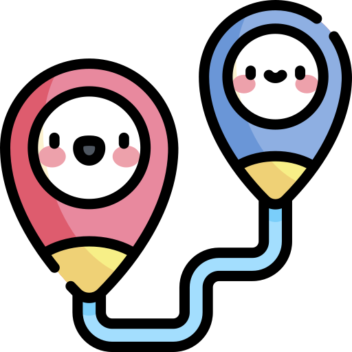 Route Kawaii Lineal color icon