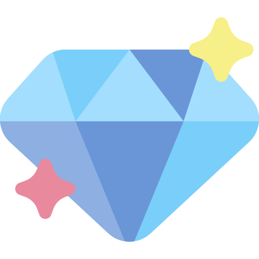 Diamond Kawaii Flat icon