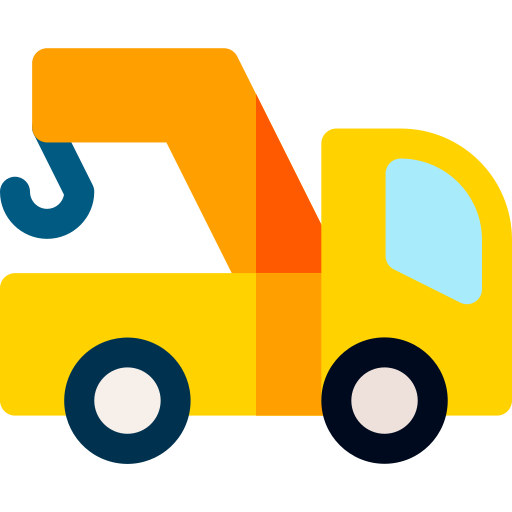 Tow truck Basic Rounded Flat icon