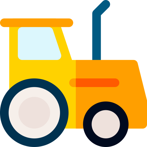 Tractor Basic Rounded Flat icon