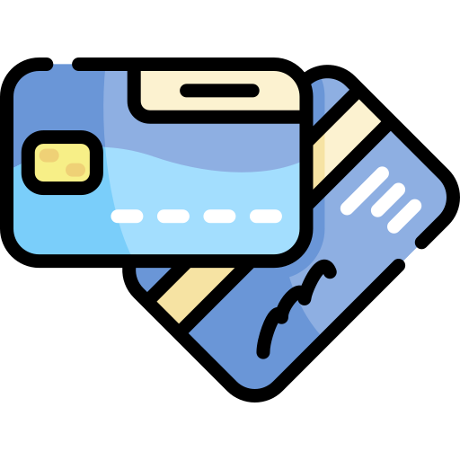 kredietkaart Kawaii Lineal color icoon