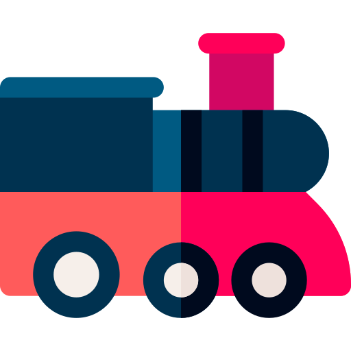 機関車 Basic Rounded Flat icon