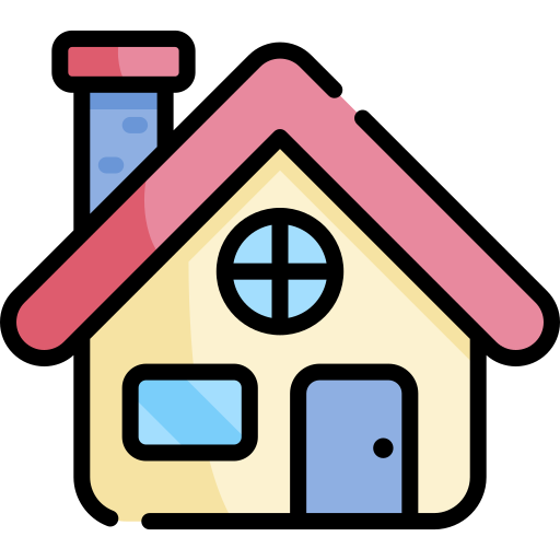 House Kawaii Lineal color icon