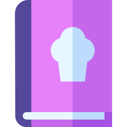 Recipe book Basic Straight Flat icon