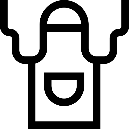 Avental Basic Straight Lineal Ícone