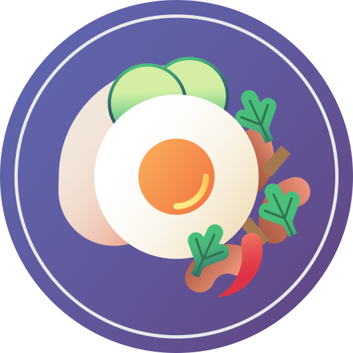 Fried egg Generic Flat Gradient icon