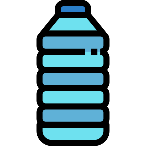 plastikowa butelka Generic Outline Color ikona