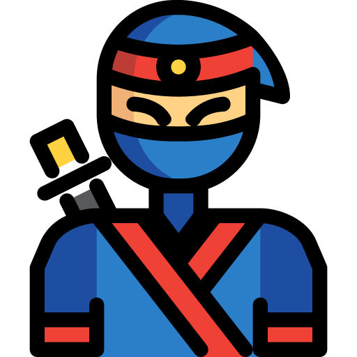 Ninja Generic Outline Color icon