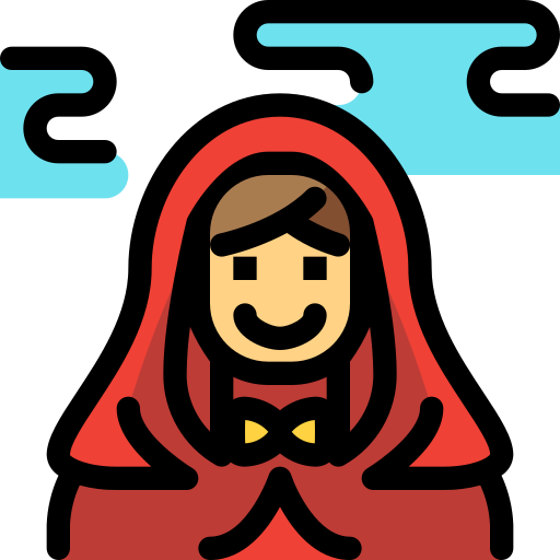 Little red riding hood Generic Outline Color icon