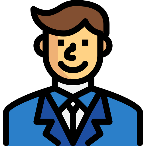 Hombre de negocios Generic Outline Color icono