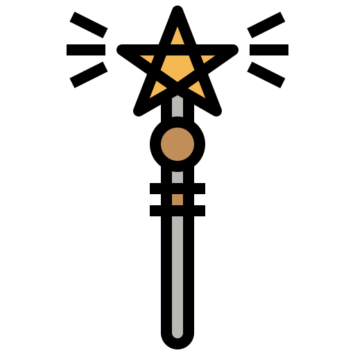 마법의 지팡이 Surang Lineal Color icon