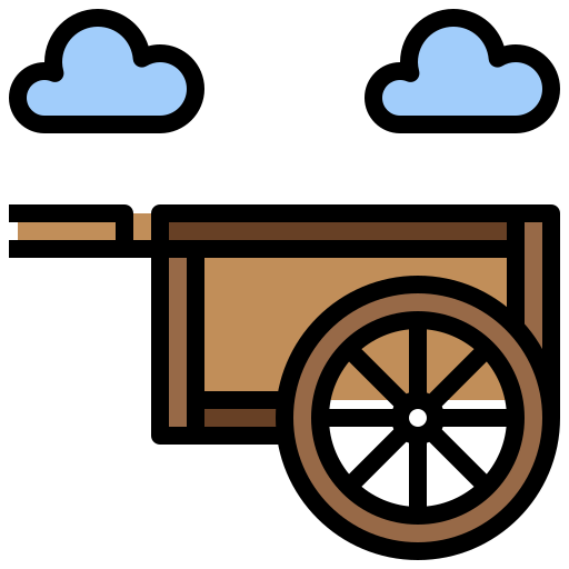 Cart Surang Lineal Color icon