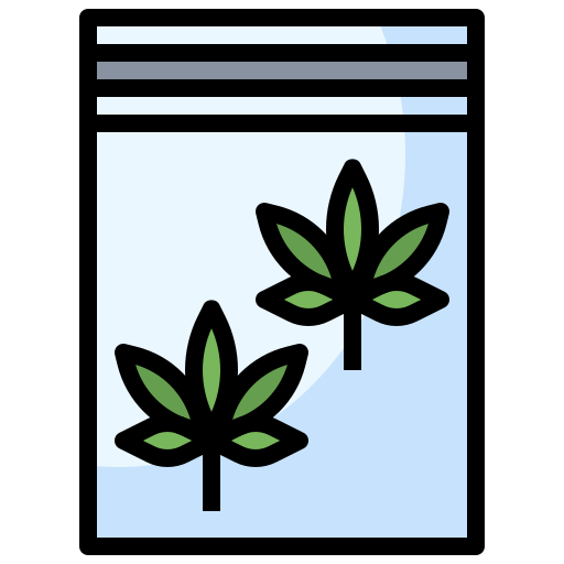 marijuana Surang Lineal Color icona